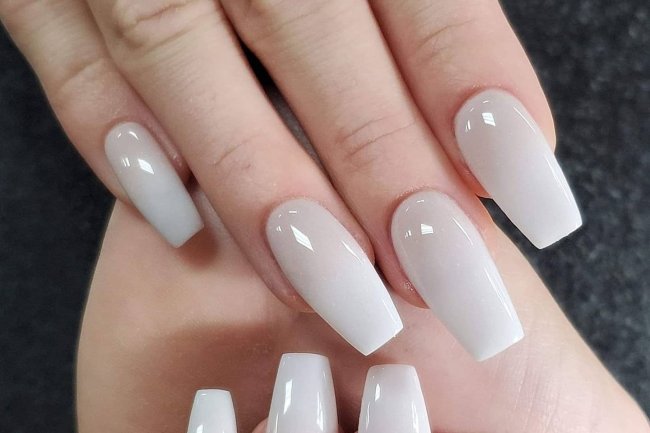 White Nail Art Design